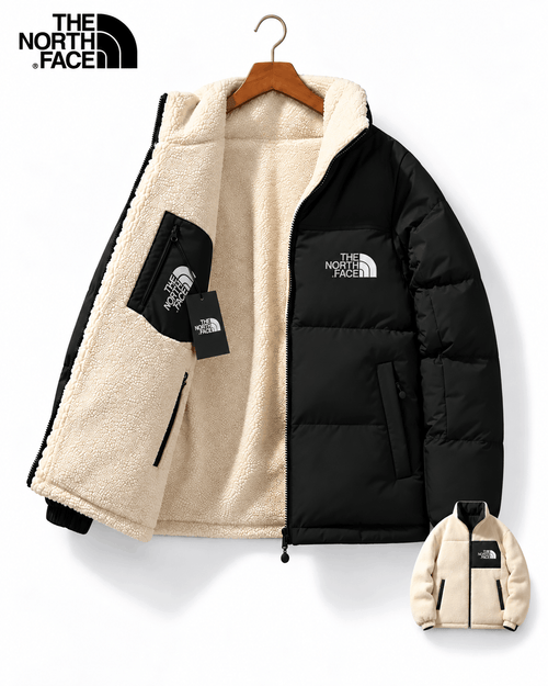 TNF® Vändbar Vinterjacka med Varmt Fleecefoder
